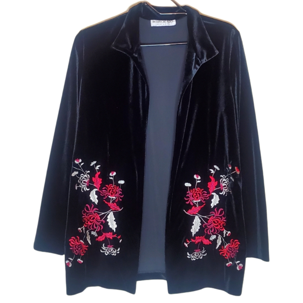 Vintage Velvet Embroidered Jacket